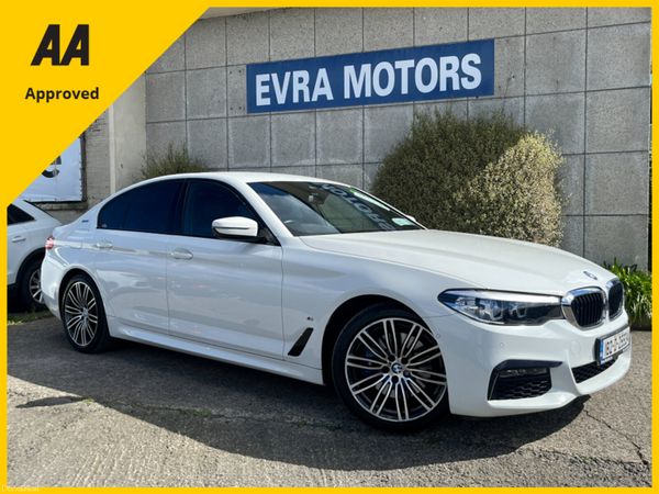 BMW 5-Series Saloon, Petrol Plug-in Hybrid, 2018, White