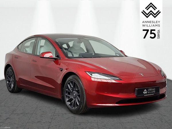 Tesla Model 3 Saloon, Electric, 2024, Red