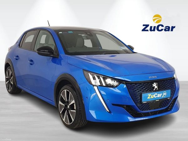 Peugeot 208 Hatchback, Electric, 2021, Blue