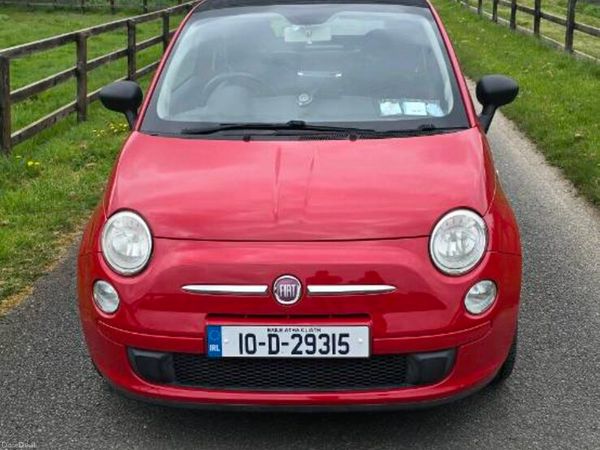 Fiat 500 Convertible, Petrol, 2010, Red