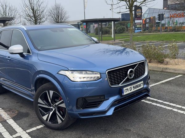 Volvo XC90 SUV, Petrol Plug-in Hybrid, 2017, Blue