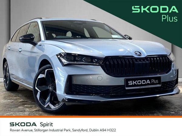Skoda Superb Estate, Petrol Plug-in Hybrid, 2025, Silver