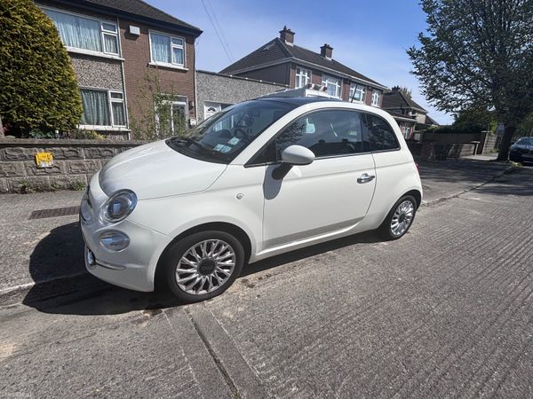 Fiat 500 Hatchback, Petrol, 2016, White