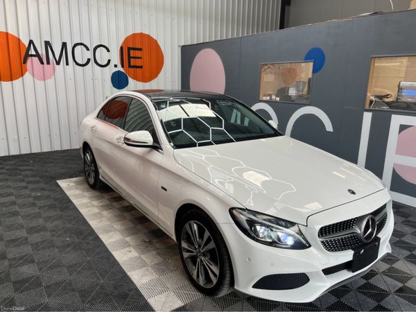 Mercedes-Benz C-Class Saloon, Petrol Plug-in Hybrid, 2018, White