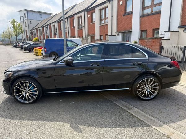 Mercedes-Benz C-Class Saloon, Petrol Plug-in Hybrid, 2017, Black