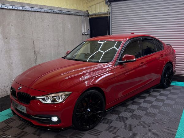 BMW 3-Series Saloon, Petrol, 2018, Red