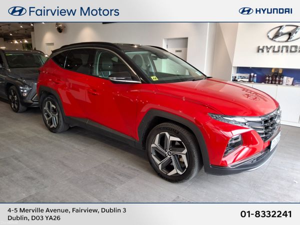 Hyundai Tucson SUV, Petrol Hybrid, 2023, Red