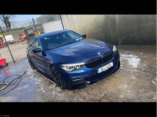 BMW 5-Series Saloon, Diesel, 2018, Blue