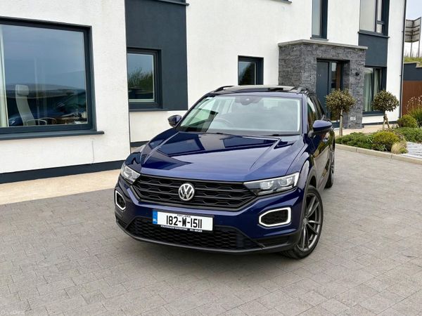 Volkswagen T-Roc Hatchback, Petrol, 2018, Blue