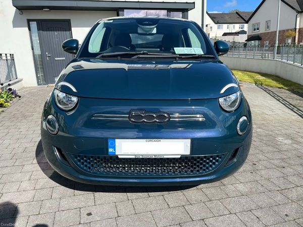 Fiat 500 Hatchback, Electric, 2022, Green