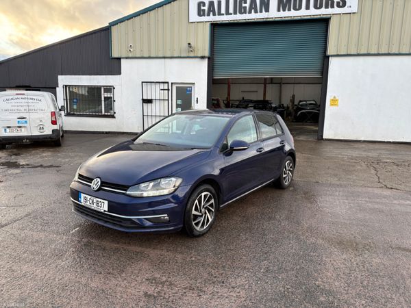 Volkswagen Golf Hatchback, Diesel, 2019, Blue
