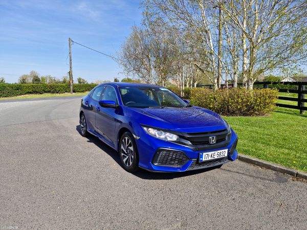 Honda Civic Hatchback, Petrol, 2017, Blue