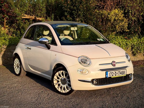 Fiat 500C Convertible, Petrol, 2017, White