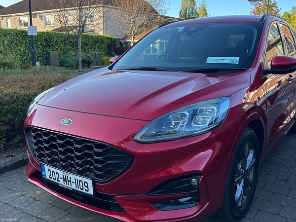 Ford Kuga SUV, Petrol Plug-in Hybrid, 2020, Red