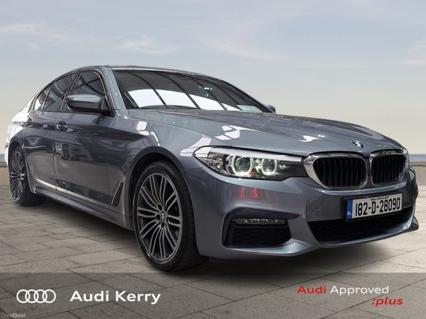 BMW 5-Series Saloon, Petrol Plug-in Hybrid, 2018, Blue