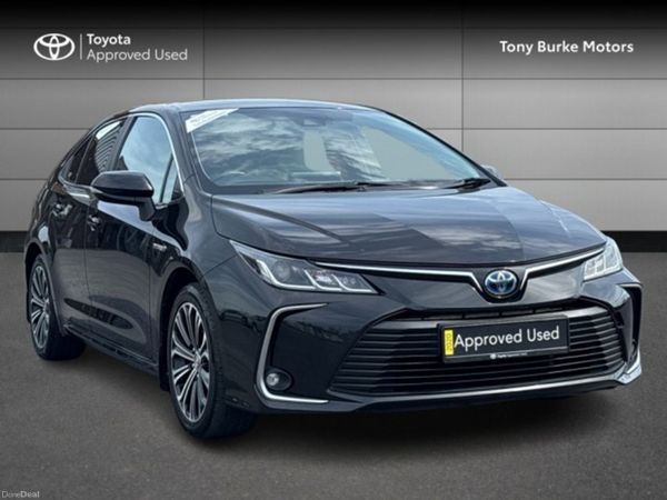 Toyota Corolla Saloon, Petrol Hybrid, 2020, Black