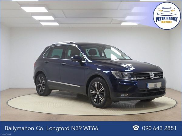Volkswagen Tiguan SUV, Diesel, 2018, Blue