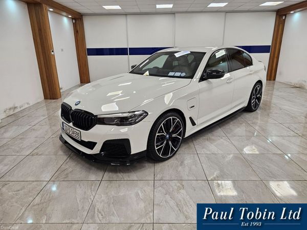 BMW 5-Series Saloon, Petrol Plug-in Hybrid, 2022, White