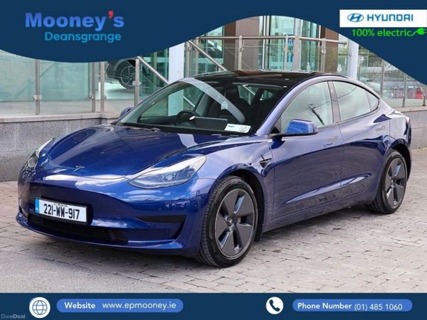 Tesla Model 3 Saloon, Electric, 2022, Blue
