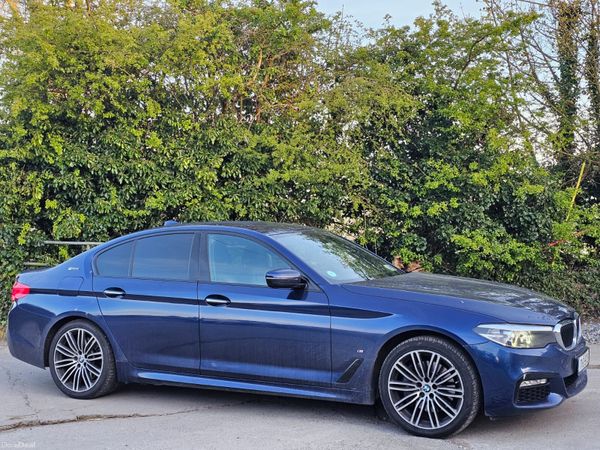 BMW 5-Series Saloon, Petrol Plug-in Hybrid, 2017, Blue