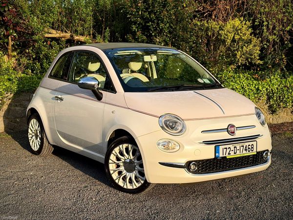 Fiat 500C Convertible, Petrol, 2017, White