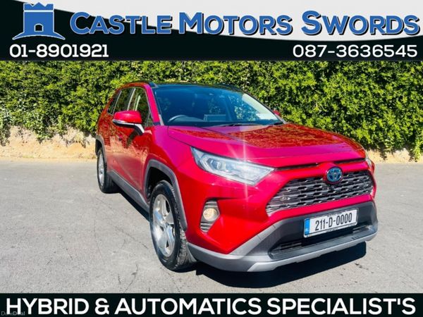 Toyota RAV4 SUV, Petrol Hybrid, 2021, Red