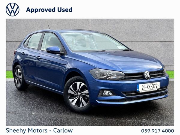 Volkswagen Polo Hatchback, Petrol, 2021, Blue