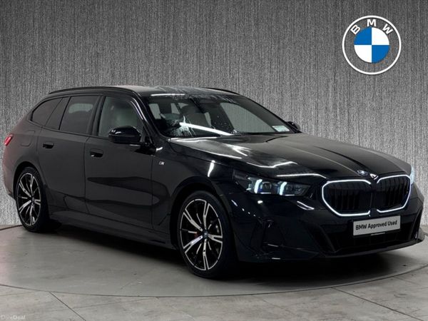 BMW 5-Series Estate, Petrol Plug-in Hybrid, 2025, Black