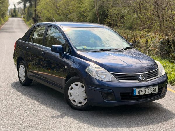Nissan Tiida Saloon, Petrol, 2007, Blue