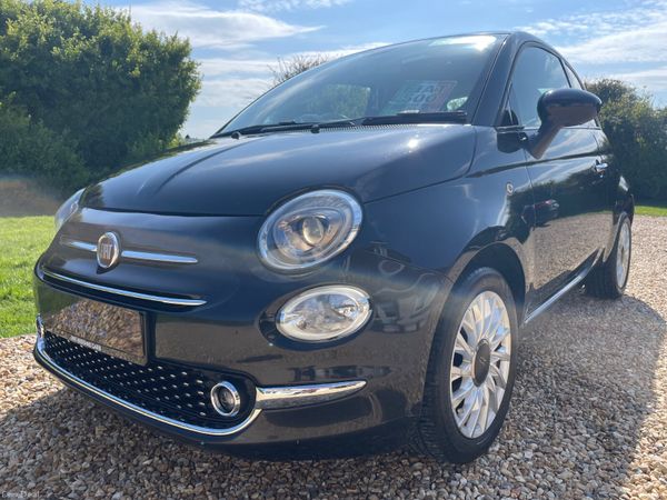 Fiat 500 Hatchback, Petrol, 2017, Black