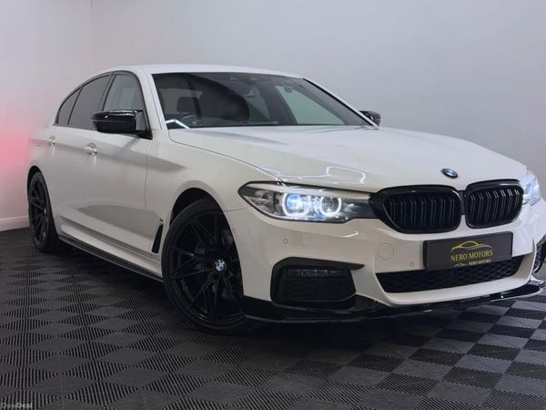 BMW 5-Series Saloon, Petrol Plug-in Hybrid, 2018, White