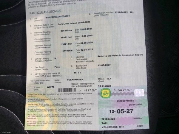 Volkswagen ID.4 Estate, Electric, 2022, White