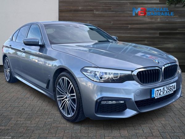 BMW 5-Series Saloon, Petrol Hybrid, 2017, Blue