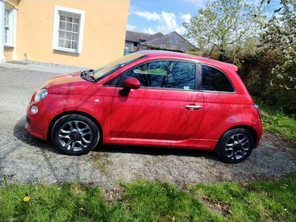 Fiat 500 Hatchback, Petrol, 2014, Red