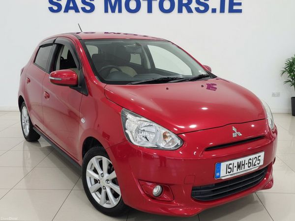 Mitsubishi Mirage Hatchback, Petrol, 2015, Red