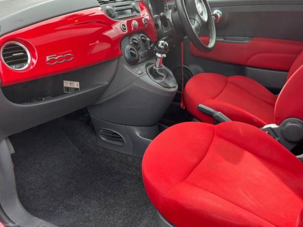 Fiat 500 Hatchback, Petrol, 2011, Red