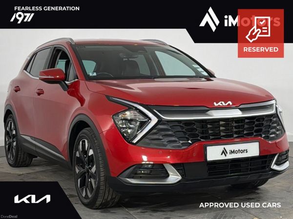Kia Sportage SUV, Petrol Plug-in Hybrid, 2023, Red