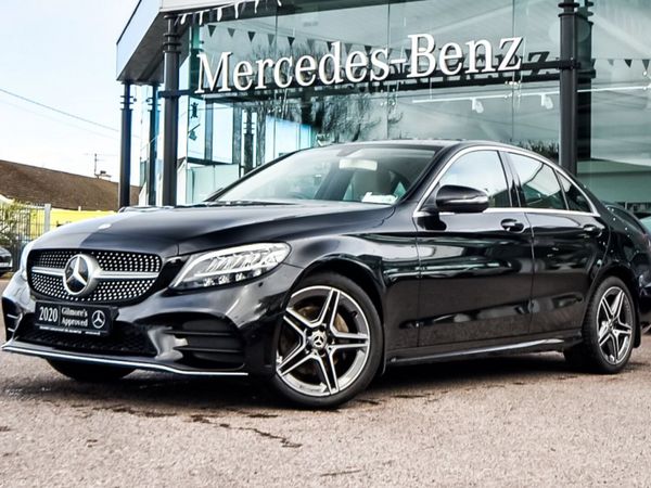 Mercedes-Benz C-Class Saloon, Petrol Hybrid, 2020, Black