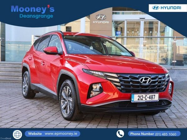 Hyundai Tucson SUV, Petrol Hybrid, 2021, Red