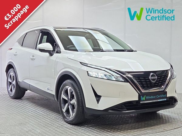 Nissan Qashqai MPV, Petrol Hybrid, 2024, White