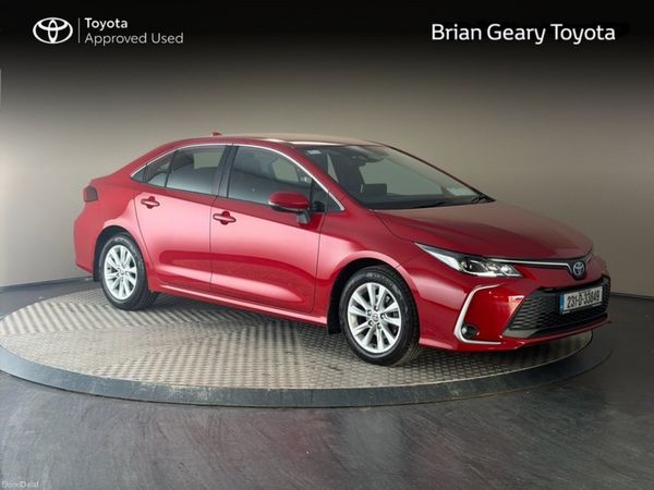 Toyota Corolla Saloon, Petrol Hybrid, 2023, Red