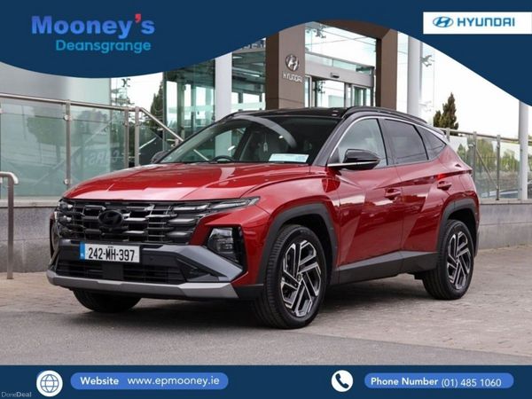 Hyundai Tucson SUV, Petrol Hybrid, 2024, Red