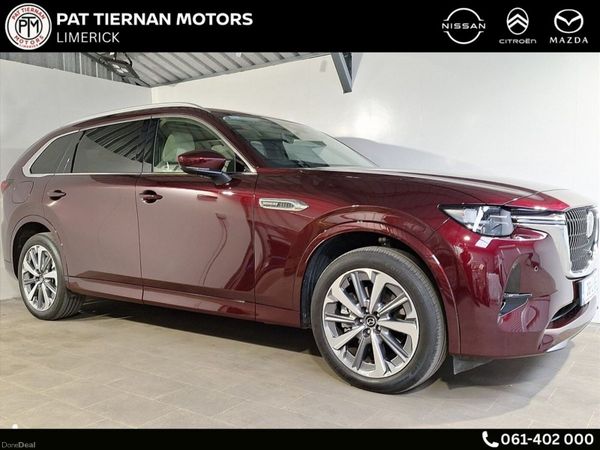 Mazda CX-80 SUV, Petrol Plug-in Hybrid, 2026, Red