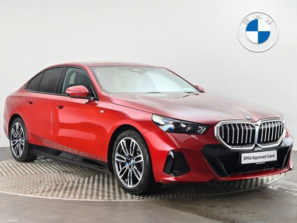 BMW 5-Series Saloon, Petrol Plug-in Hybrid, 2024, Red