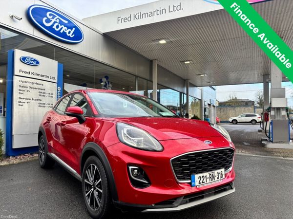Ford Puma MPV, Petrol Hybrid, 2022, Red
