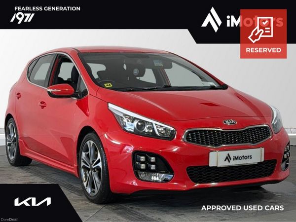 Kia Ceed Hatchback, Petrol, 2018, Red