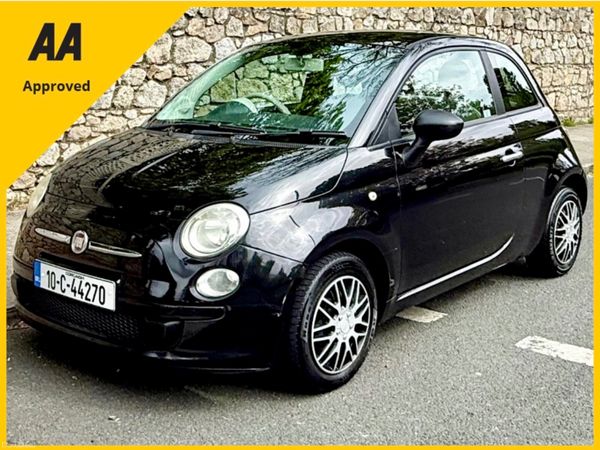 Fiat 500 Hatchback, Petrol, 2010, Black