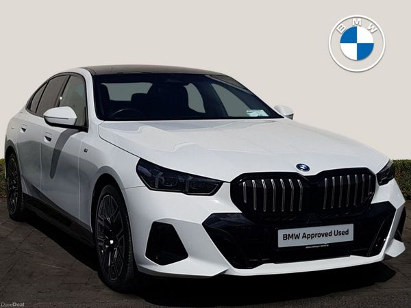 BMW 5-Series Saloon, Petrol Plug-in Hybrid, 2024, White