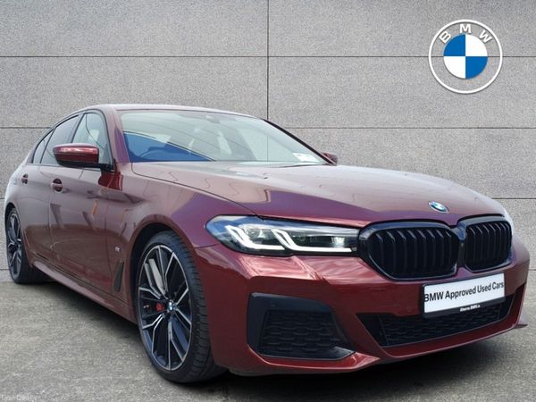 BMW 5-Series Saloon, Diesel Hybrid, 2023, Red