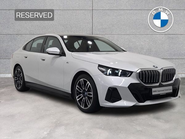 BMW 5-Series Saloon, Petrol Plug-in Hybrid, 2024, White